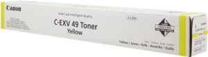 Toner Original Marque CANON CEXV49, 8527B0002 - Yellow