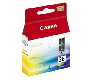 Cartouche jet d'encre Originale Marque CANON CLI36 (1511B001) - Cyan Magenta Yellow