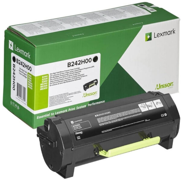 Toner Original Marque LEXMARK B242H00 - Noir